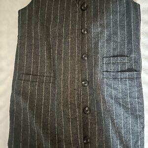 Gray Pinstripe Men's Blazer